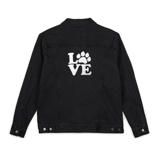 Embroidered Love Paw Denim Jacket Sizes Small - 2XL (2 colors)