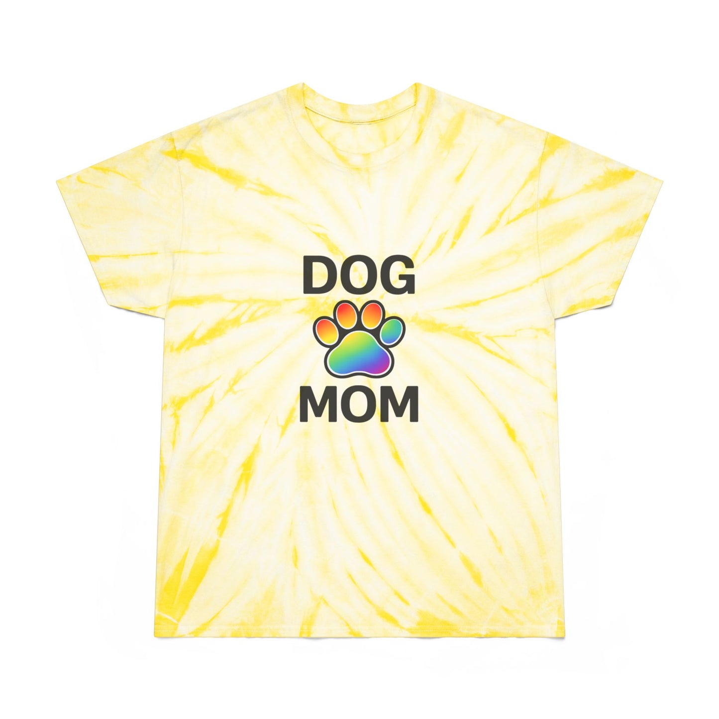 Pride Dog Mom Color Blast Tie-Dye Tee Sizes Small - 2XL (3 colors)