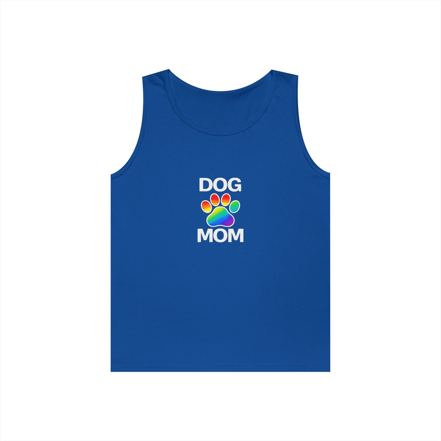 Pride Dog Mom Unisex Heavy Cotton Tank Top (9 Colors)
