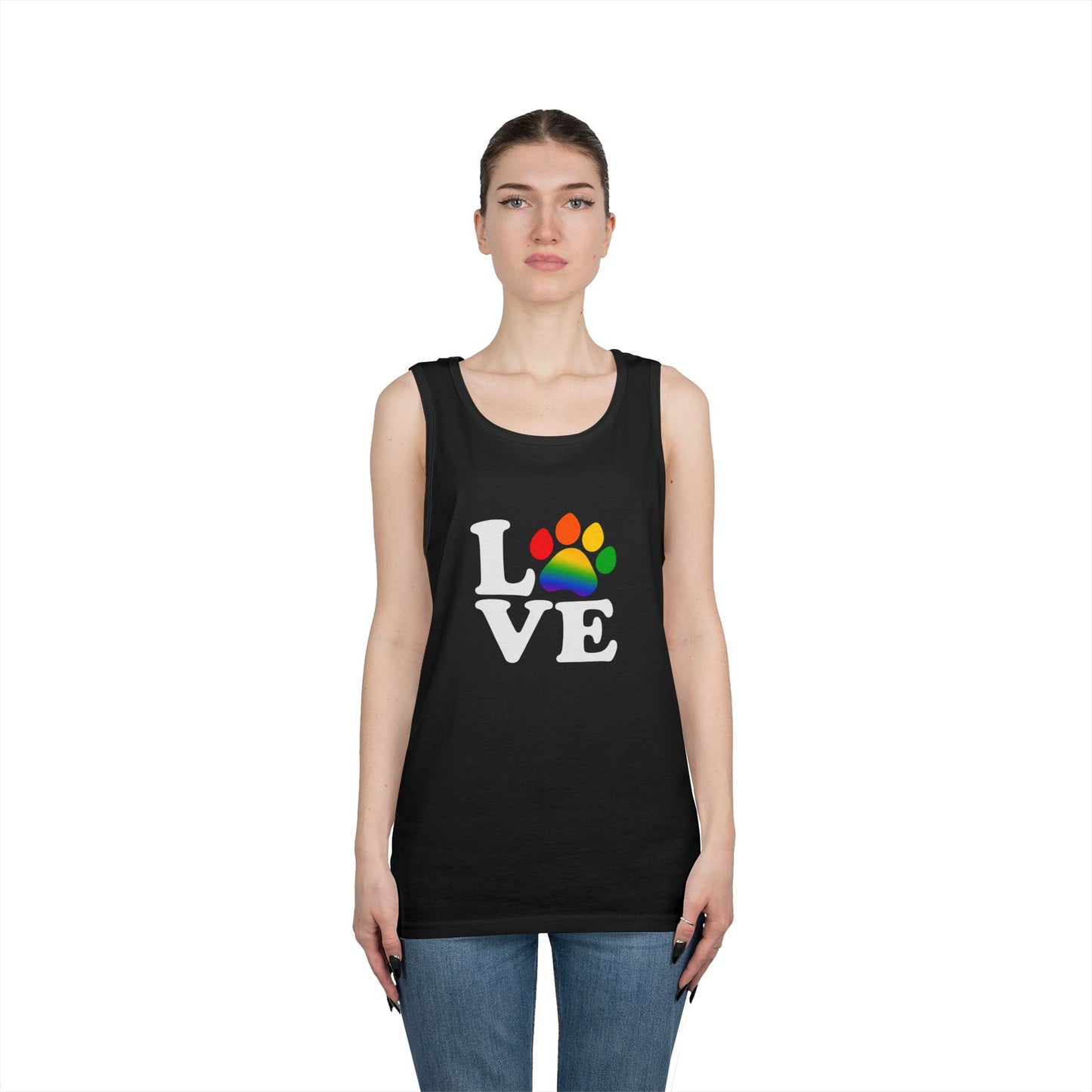 Pride Love is Love Unisex Heavy Cotton Tank Top (6 colors)