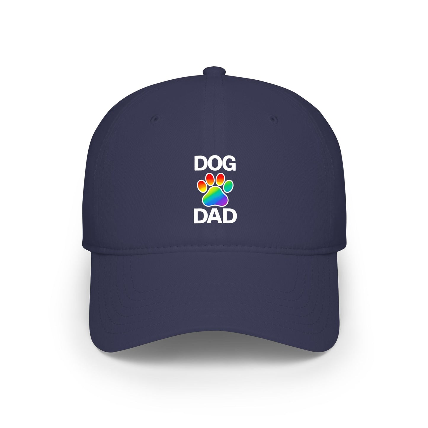 Pride Dog Dad Low Profile Baseball Cap (5 Colors)