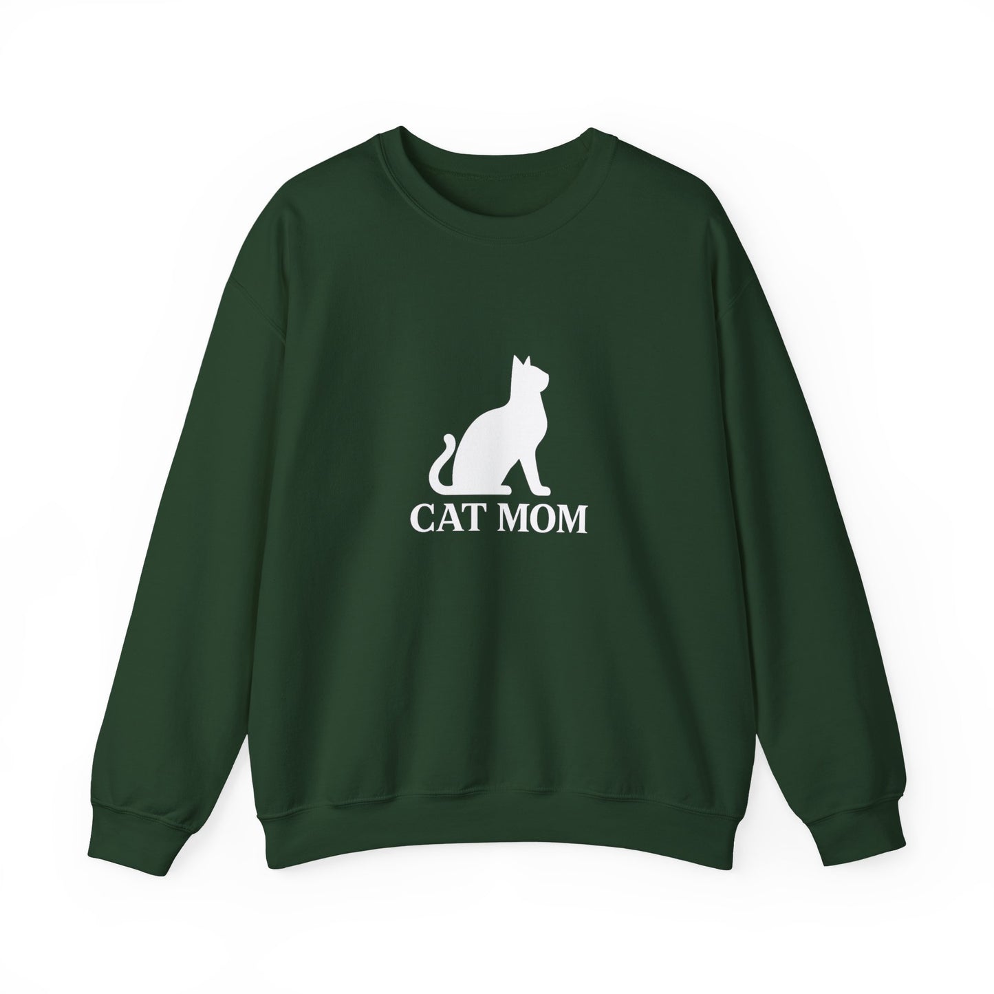 Cat Mom With Cat Sweatshirt Sizes Small - 3XL (3 colors)