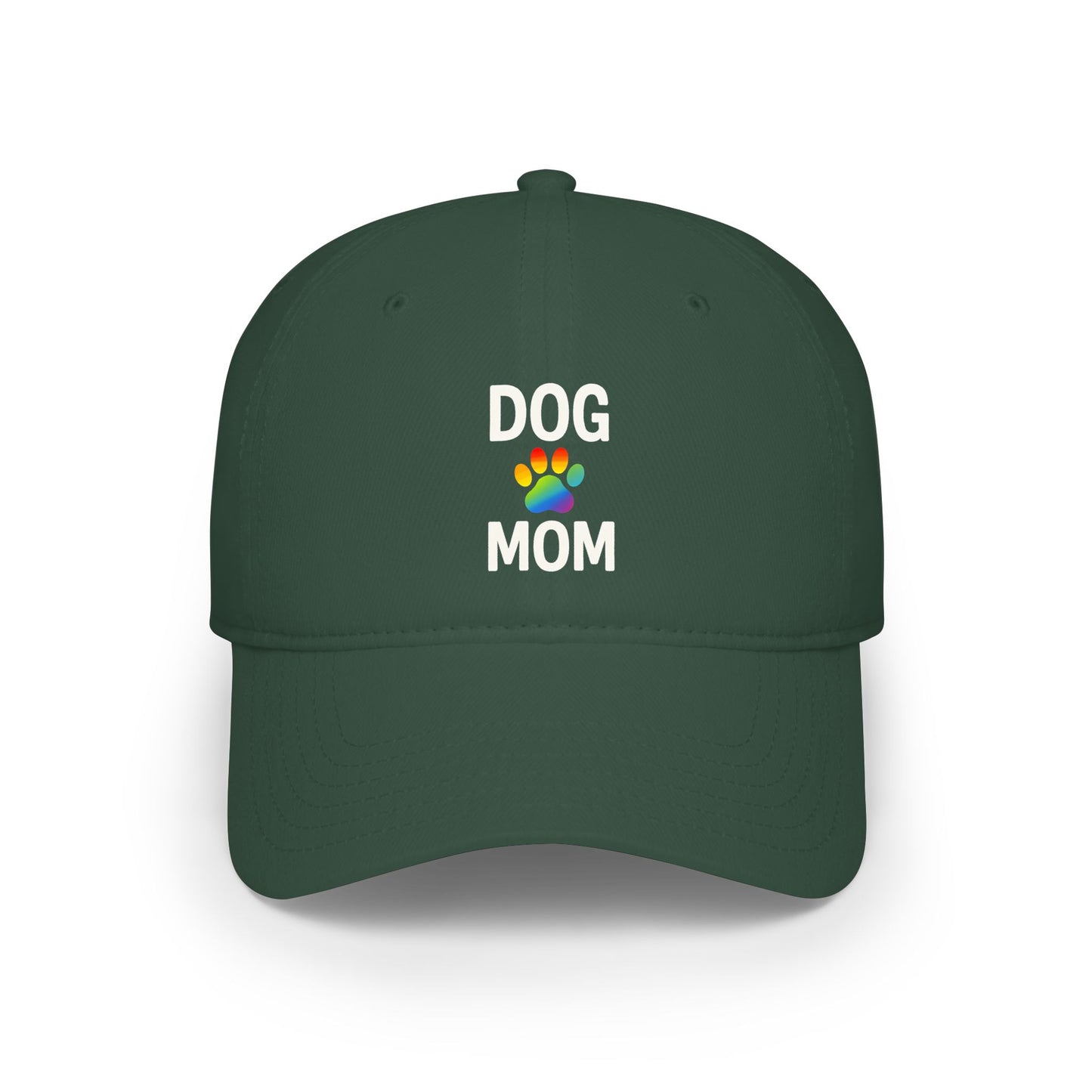 Pride Dog Mom Low Profile Baseball Cap (5 Colors)