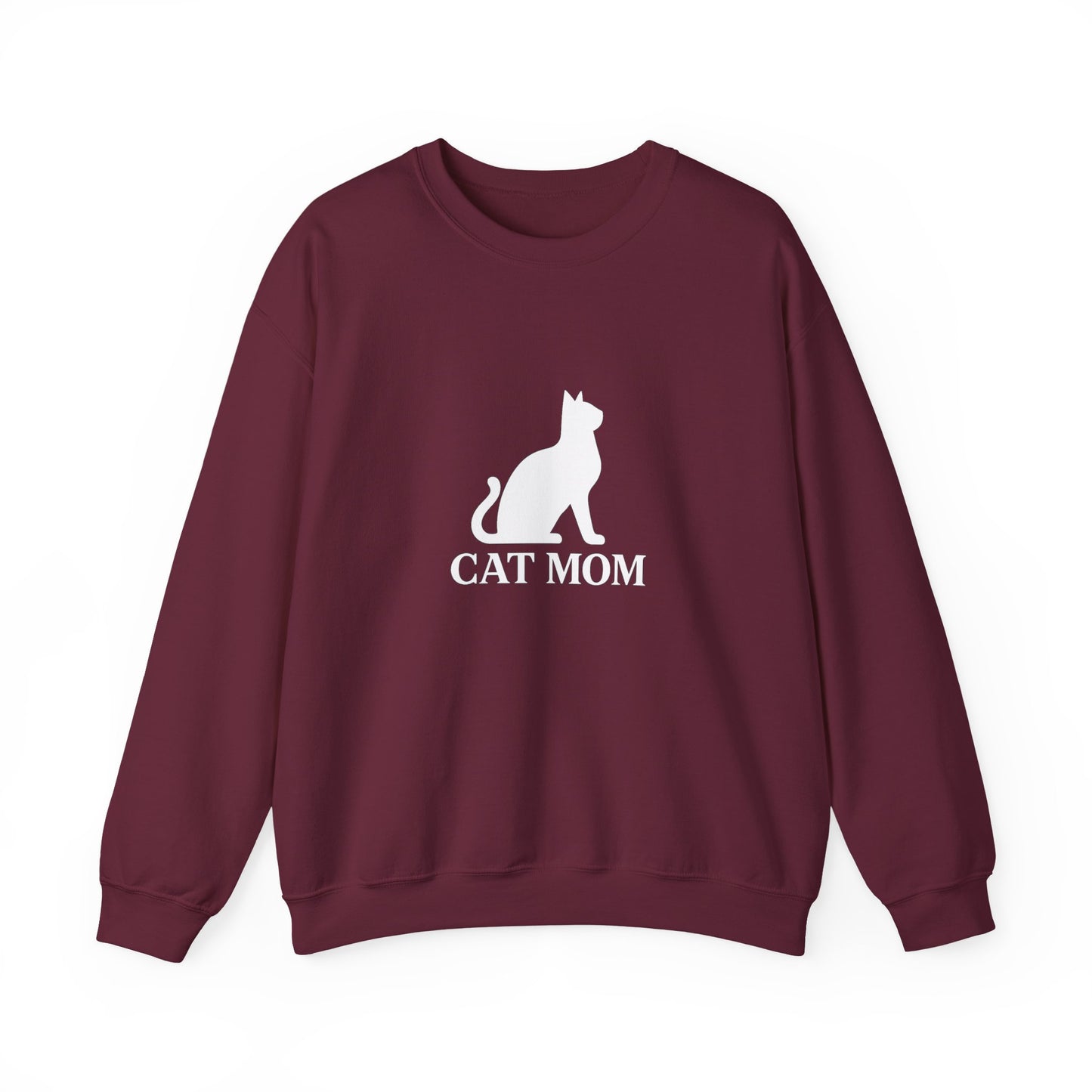 Cat Mom With Cat Sweatshirt Sizes Small - 3XL (3 colors)