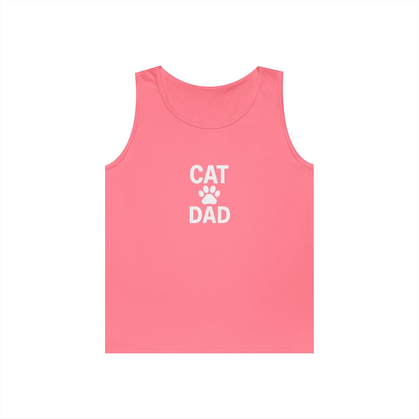 Cat Dad Unisex Heavy Cotton Tank Top