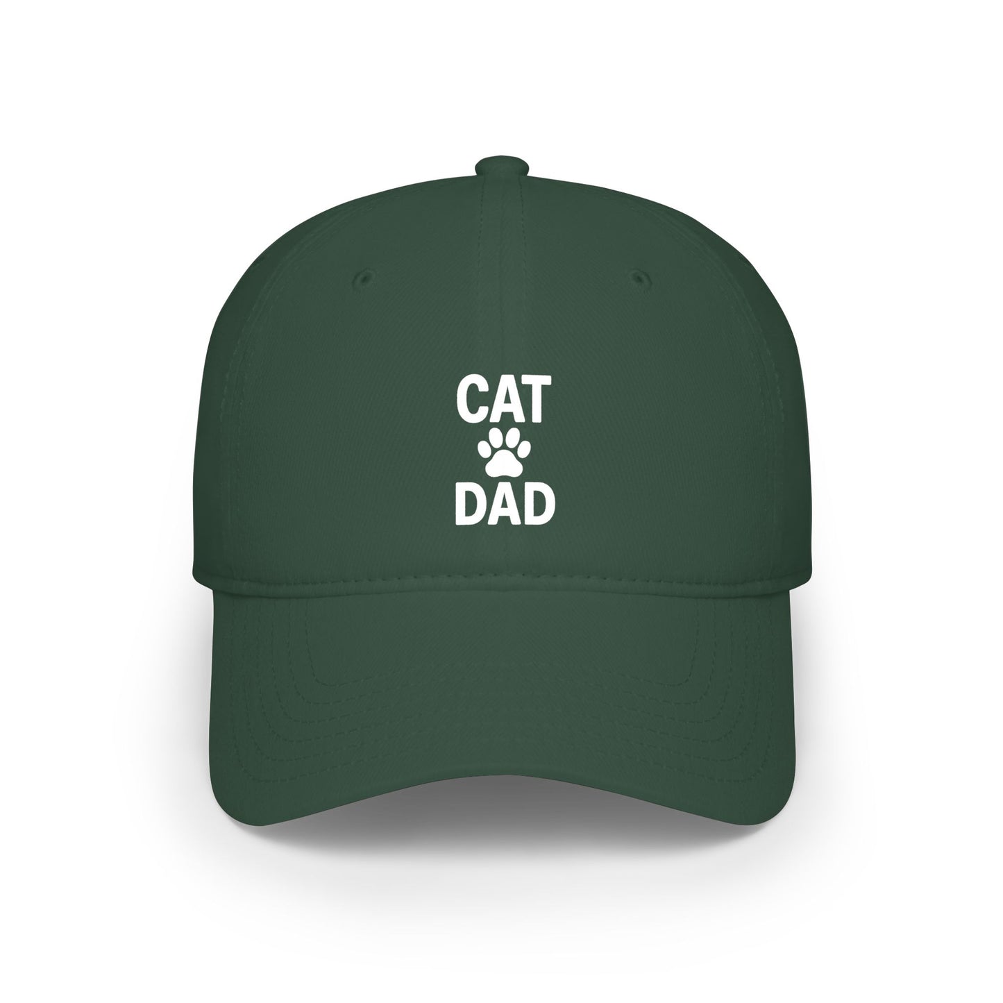Cat Dad Low Profile Baseball Cap (5 Colors)