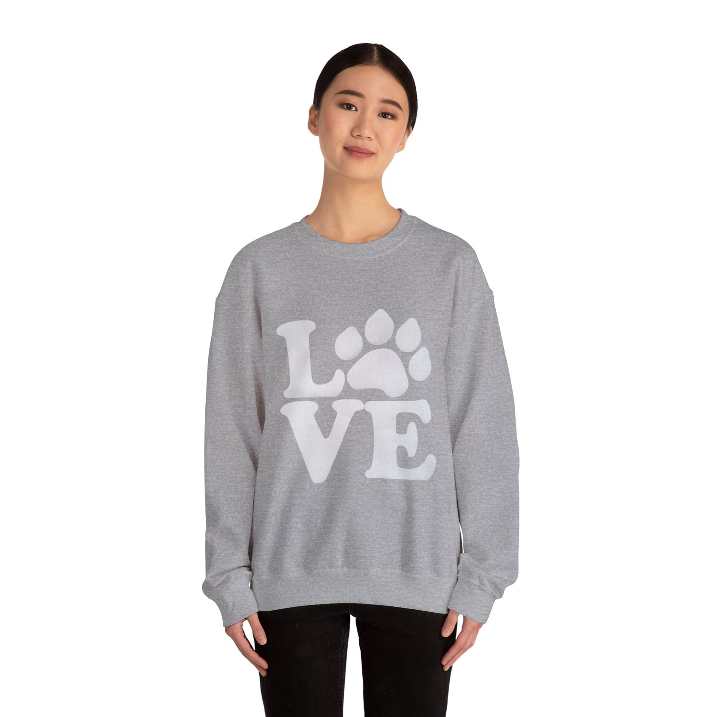 Love Paw Print Sweatshirt Sizes Small - 4XL (8 colors)