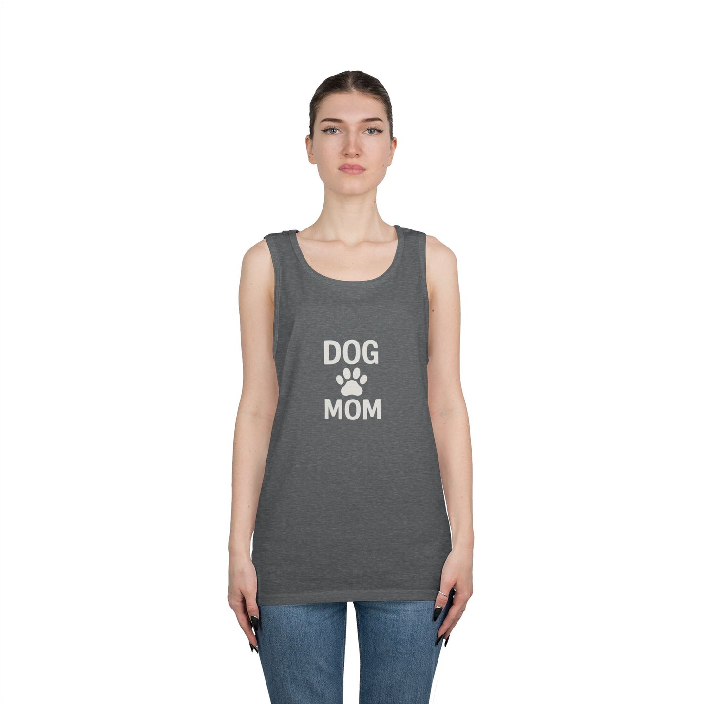 Dog Mom Unisex Heavy Cotton Tank Top