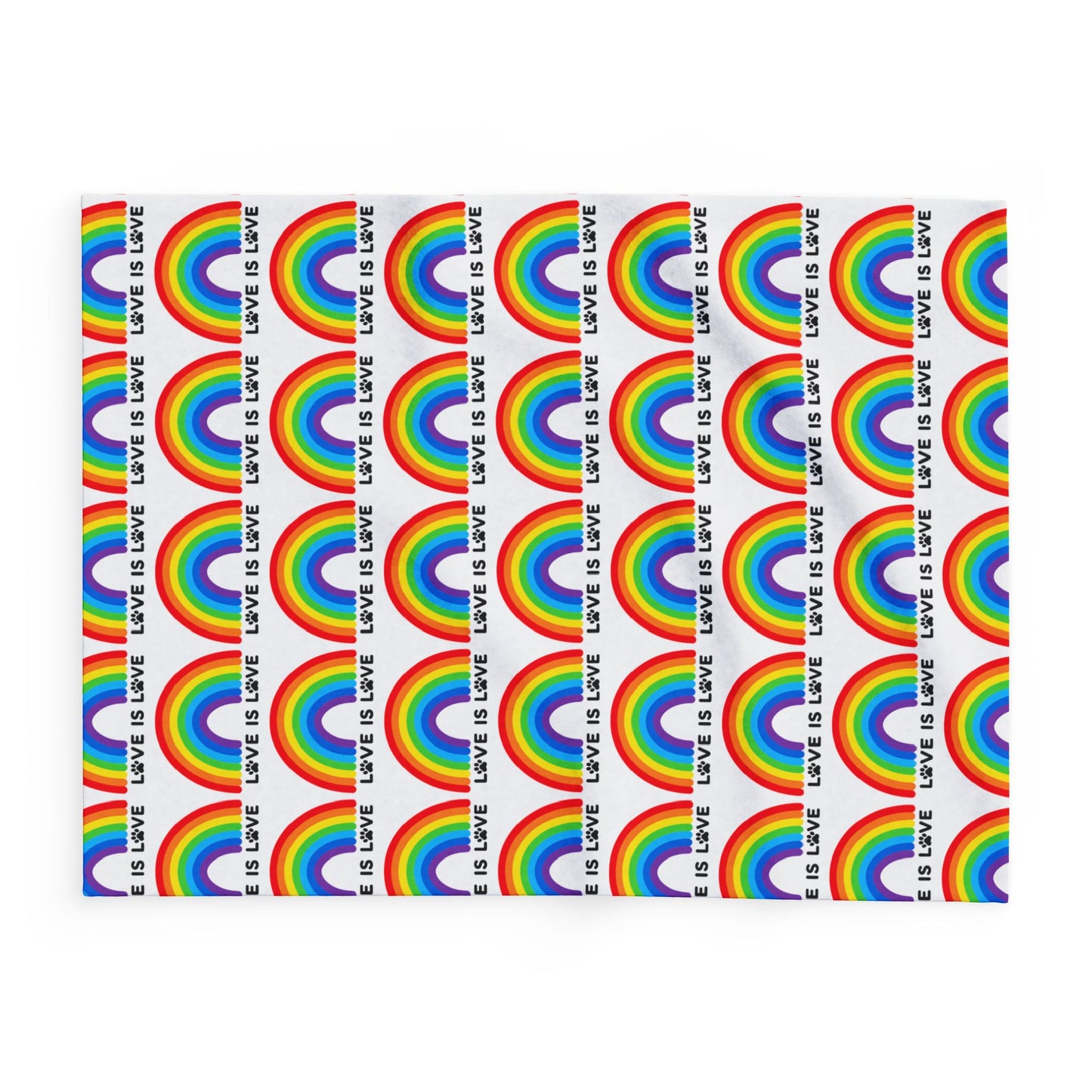 Cozy Pride Love Is Love Arctic Fleece Dog Blanket