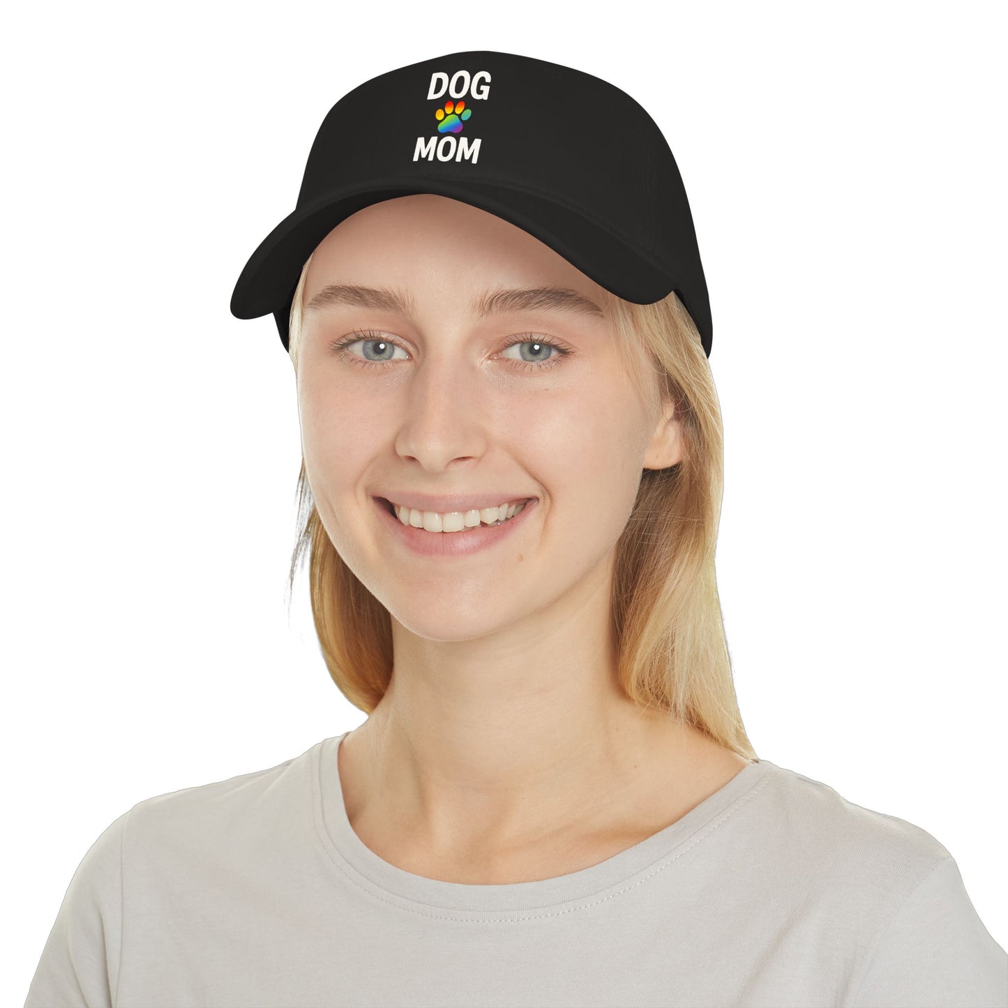 Pride Dog Mom Low Profile Baseball Cap (5 Colors)