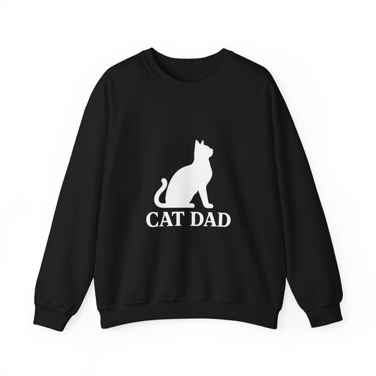 Cat Dad With Cat Sweatshirt Sizes Small - 3XL (3 colors)