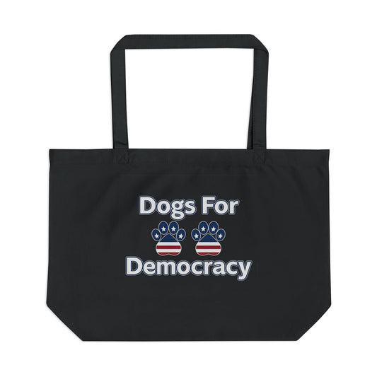 Dogs for Democracy Eco XL Tote Bag