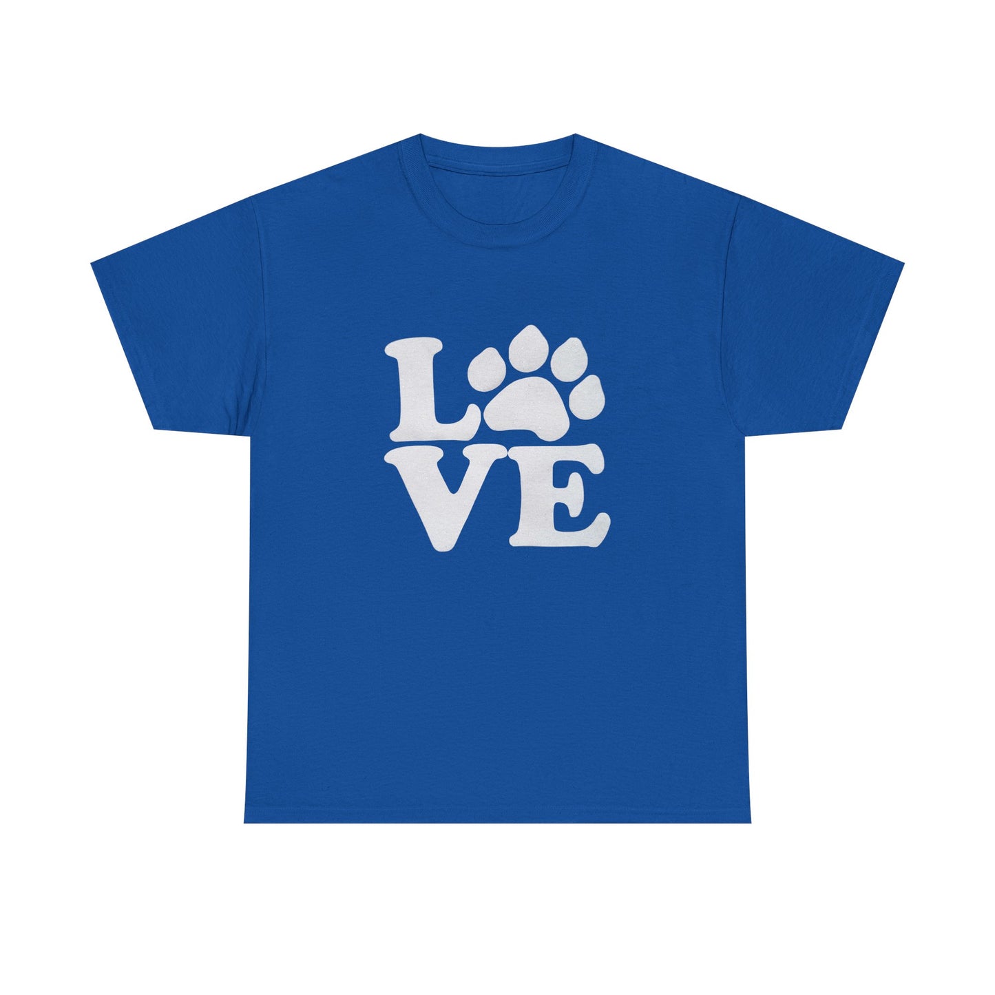 Love Paw Heavy Duty Unisex Tee Sizes Small - 5XL (11 colors)