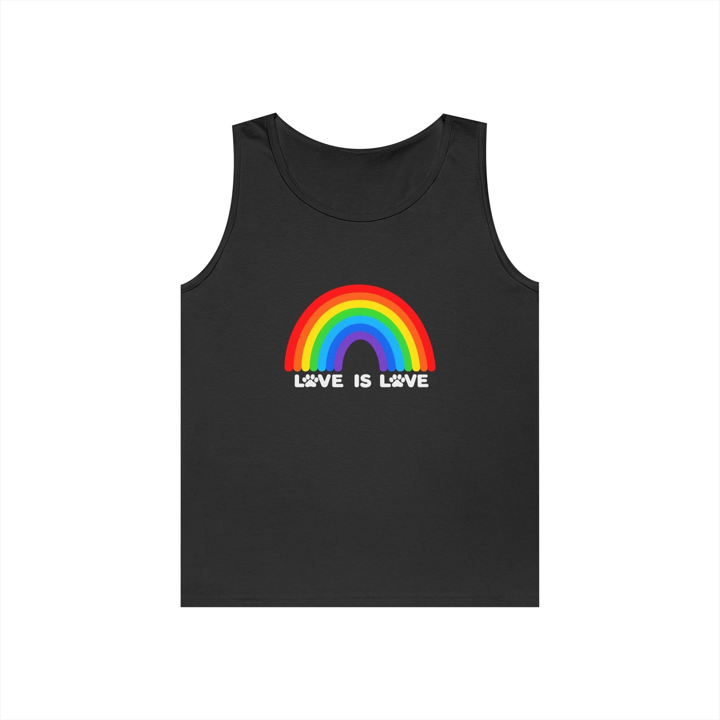 Pride Love Is Love Unisex Heavy Cotton Tank Top