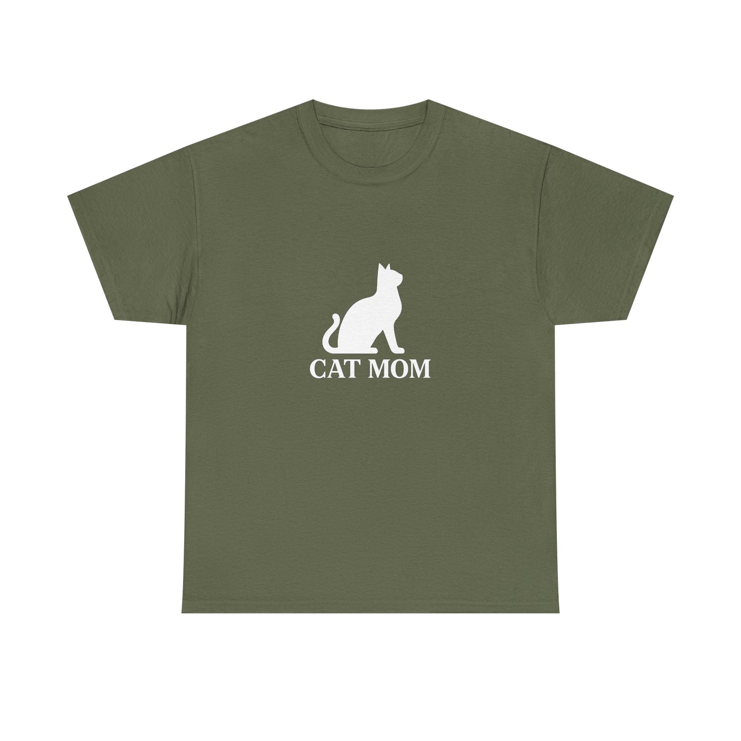 Cat Mom With Cat Heavy Duty Unisex Tee Sizes Small - 5XL (11 colors)