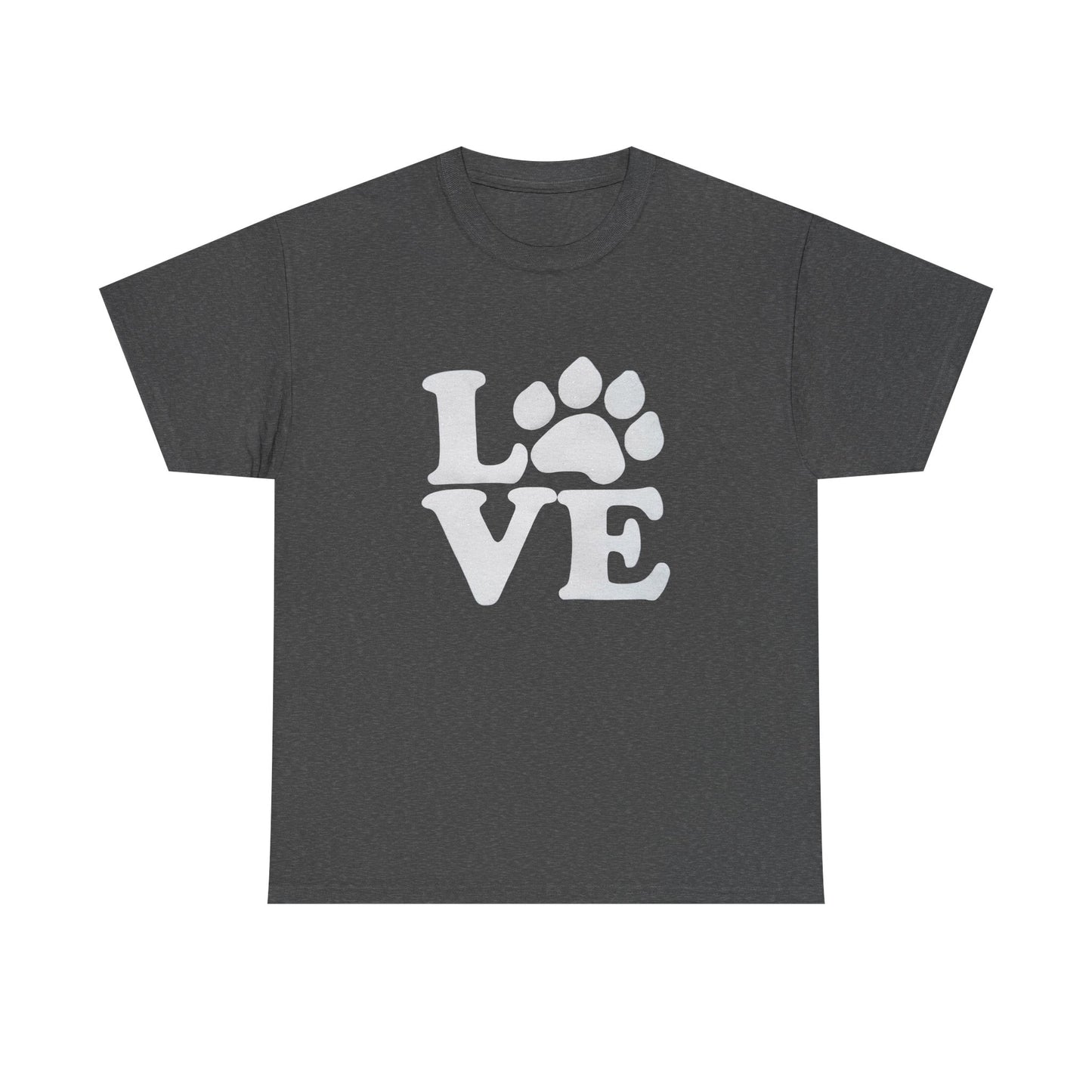 Love Paw Heavy Duty Unisex Tee Sizes Small - 5XL (11 colors)