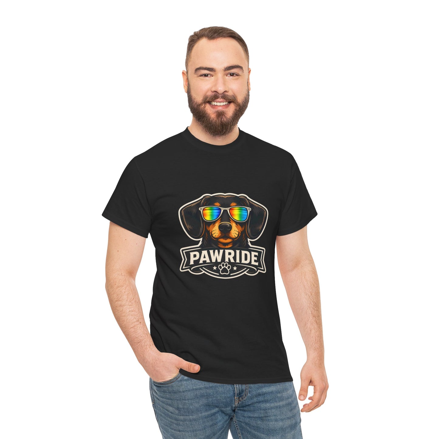 Pawride Heavy Duty Unisex Tee Sizes Small - 5XL (11 colors)