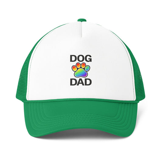 Pride Dog Dad Foam Mesh-Back Trucker Cap (6 colors)