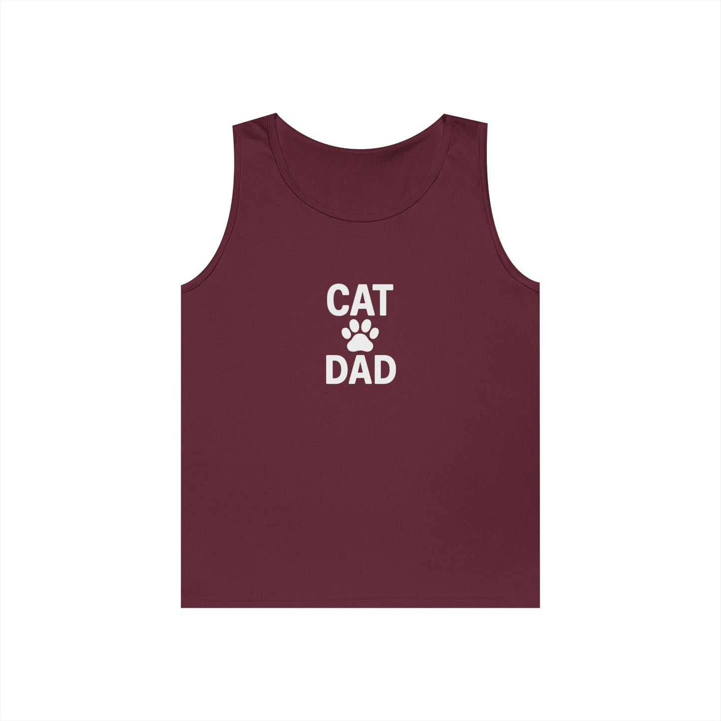 Cat Dad Unisex Heavy Cotton Tank Top