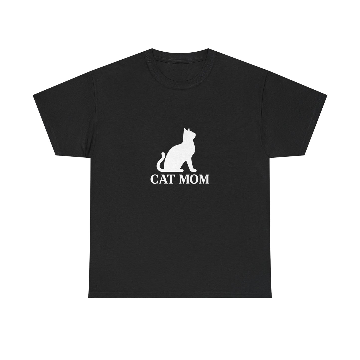 Cat Mom With Cat Heavy Duty Unisex Tee Sizes Small - 5XL (11 colors)