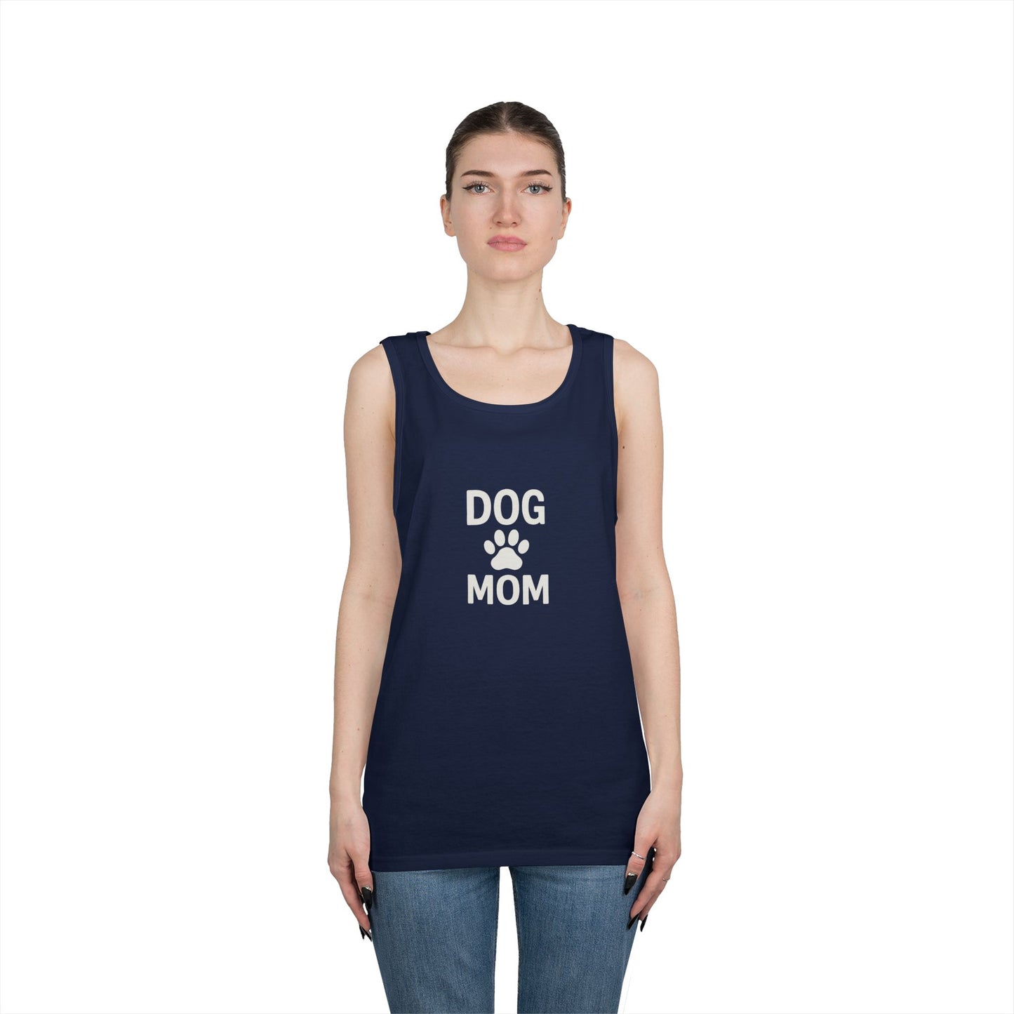 Dog Mom Unisex Heavy Cotton Tank Top