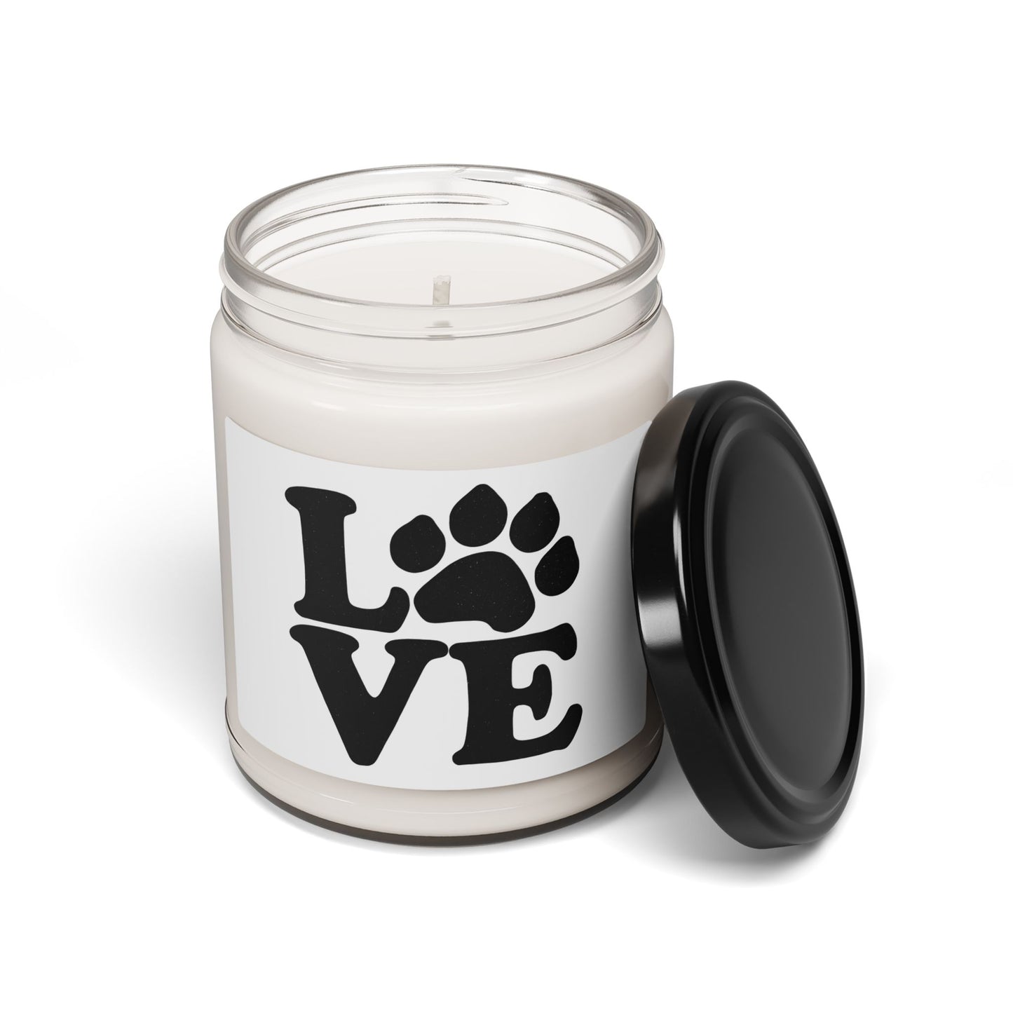 Love Paw Love Soy Candle — 9 oz Scented Candle for Dog & Cat Lovers