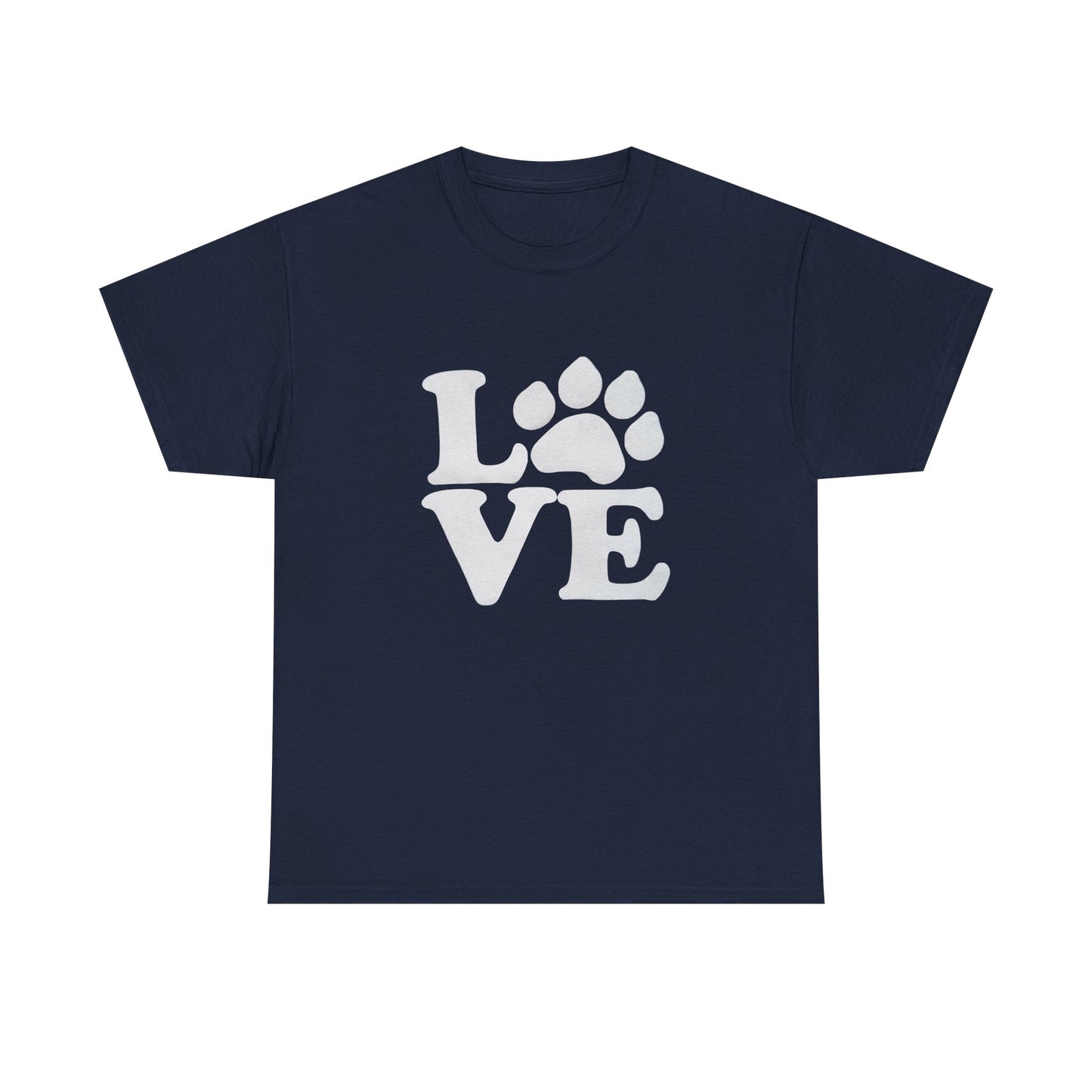 Love Paw Heavy Duty Unisex Tee Sizes Small - 5XL (11 colors)