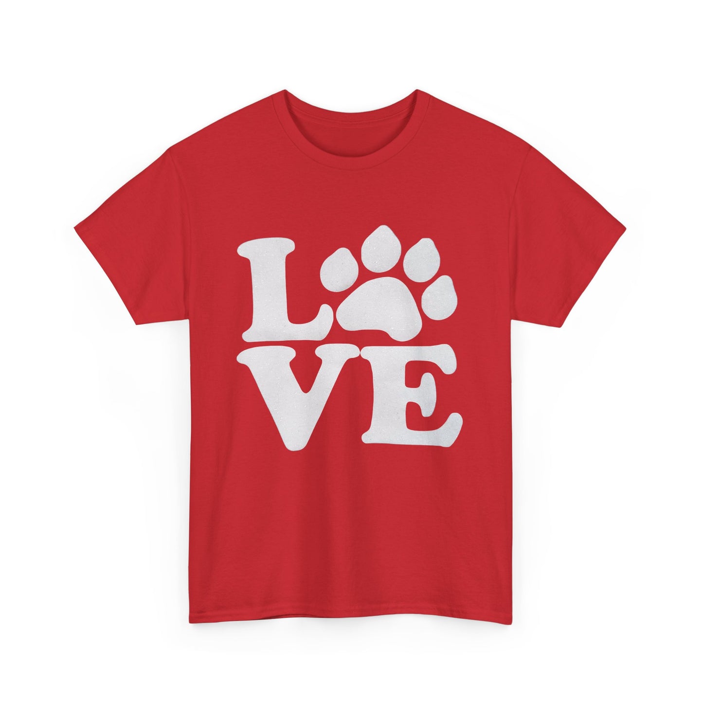 Love Paw Heavy Duty Unisex Tee Sizes Small - 5XL (11 colors)