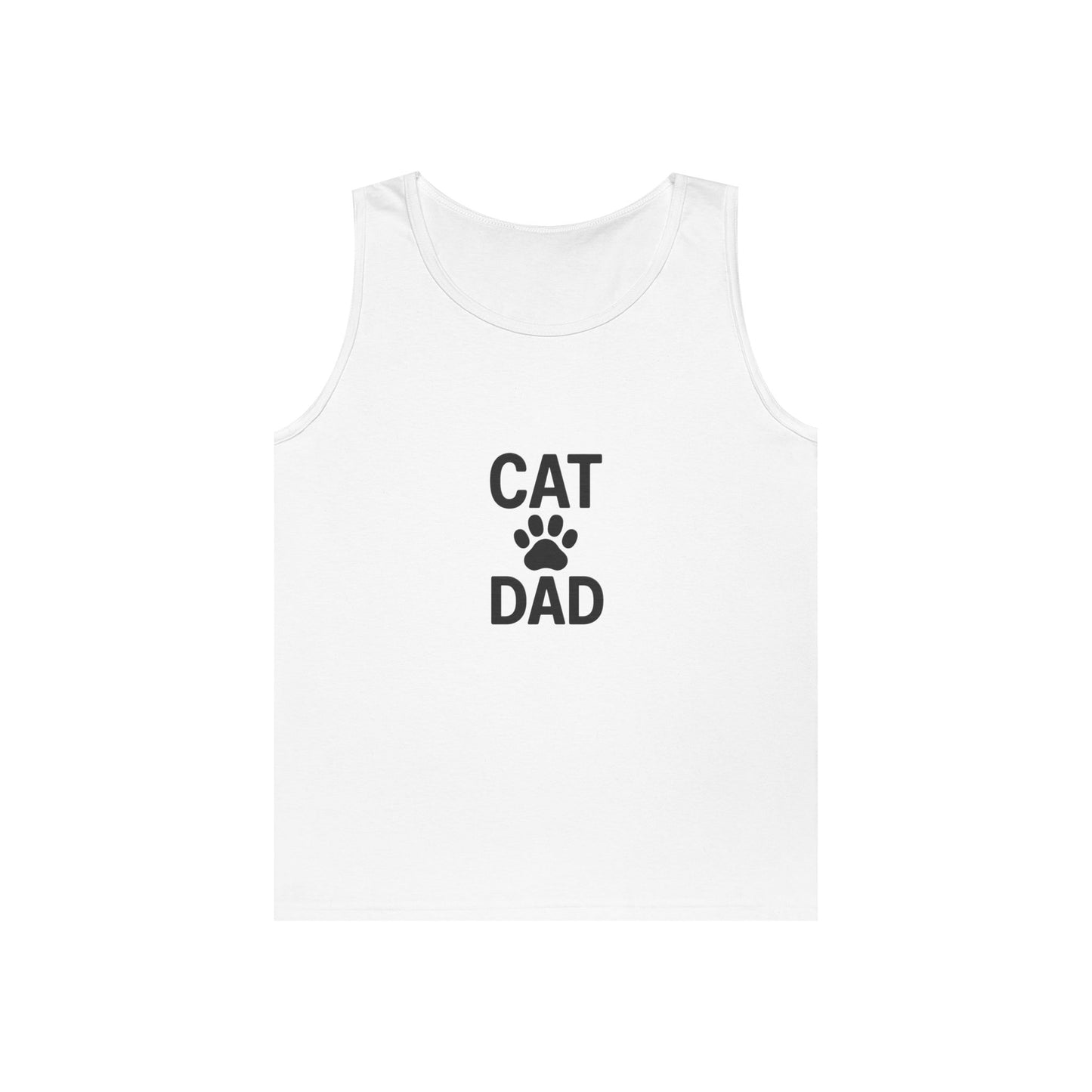 Cat Dad Unisex Heavy Cotton Tank Top