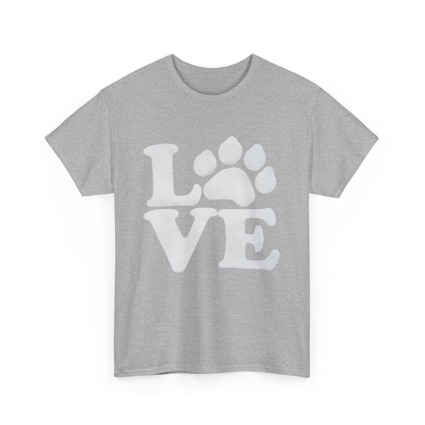 Love Paw Heavy Duty Unisex Tee Sizes Small - 5XL (11 colors)