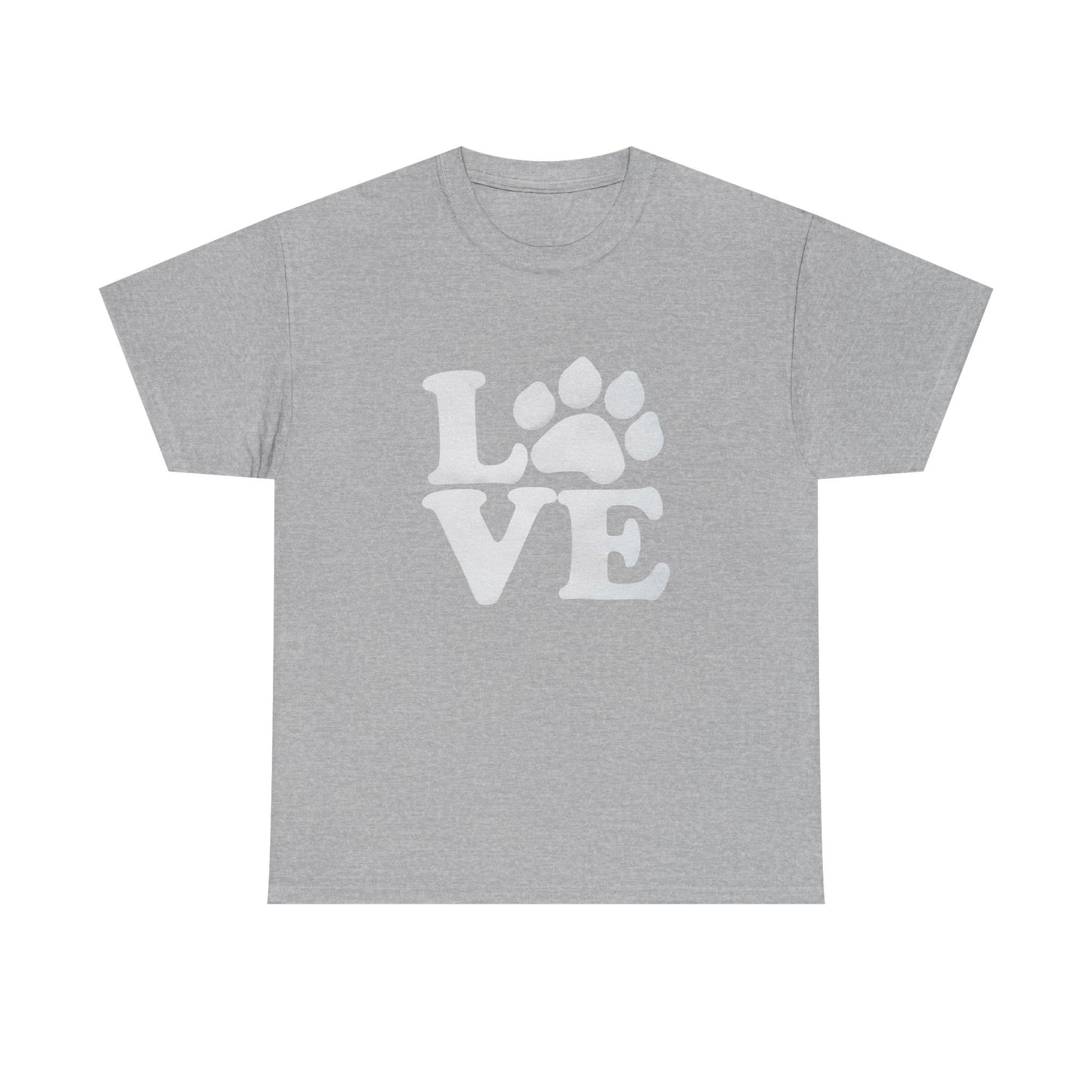 Love Paw Heavy Duty Unisex Tee Sizes Small - 5XL (11 colors)