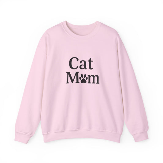 Cat Mom Sweatshirt Sizes Small - 3XL (3 colors)