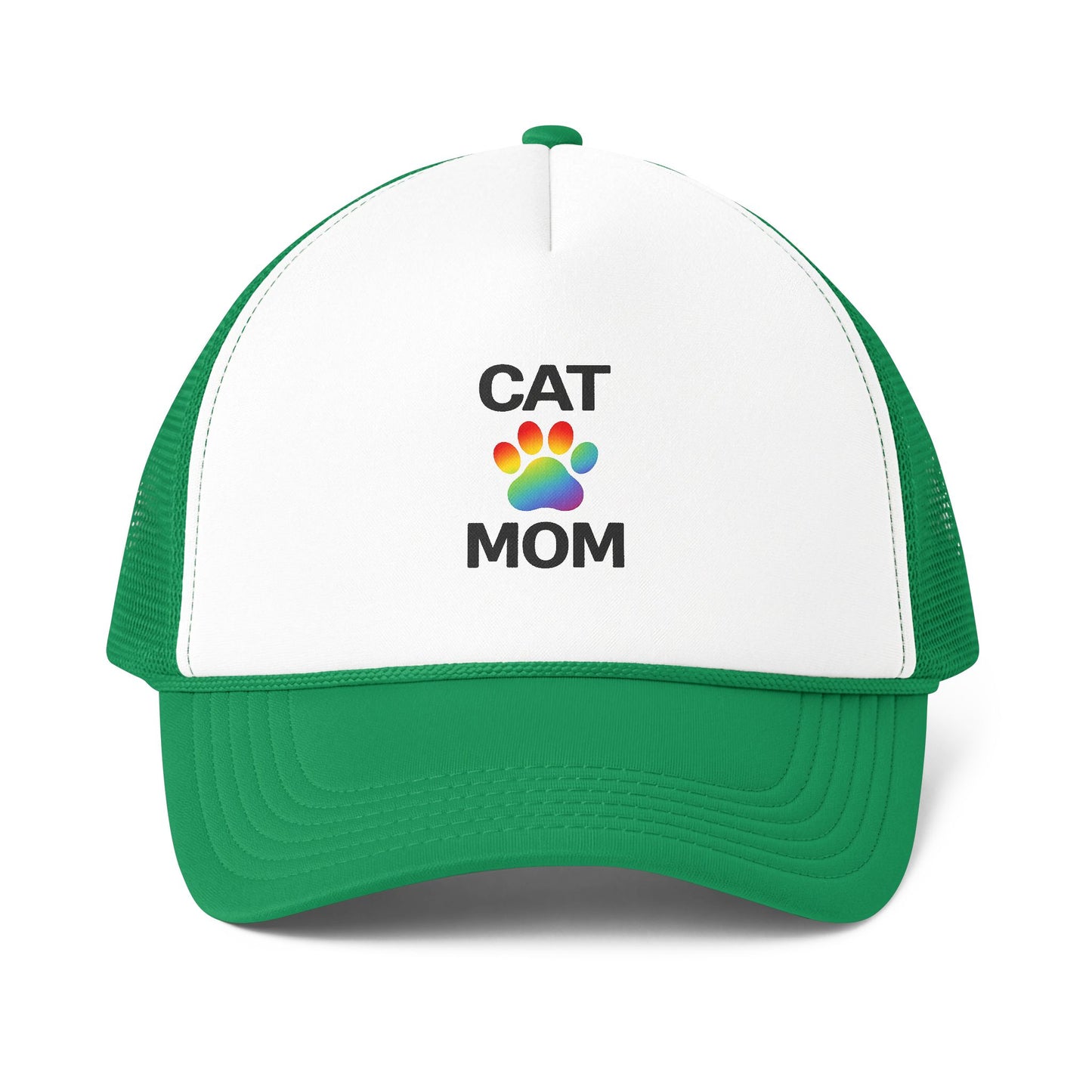 Pride Cat Mom Foam Mesh-Back Trucker Cap (6 colors)