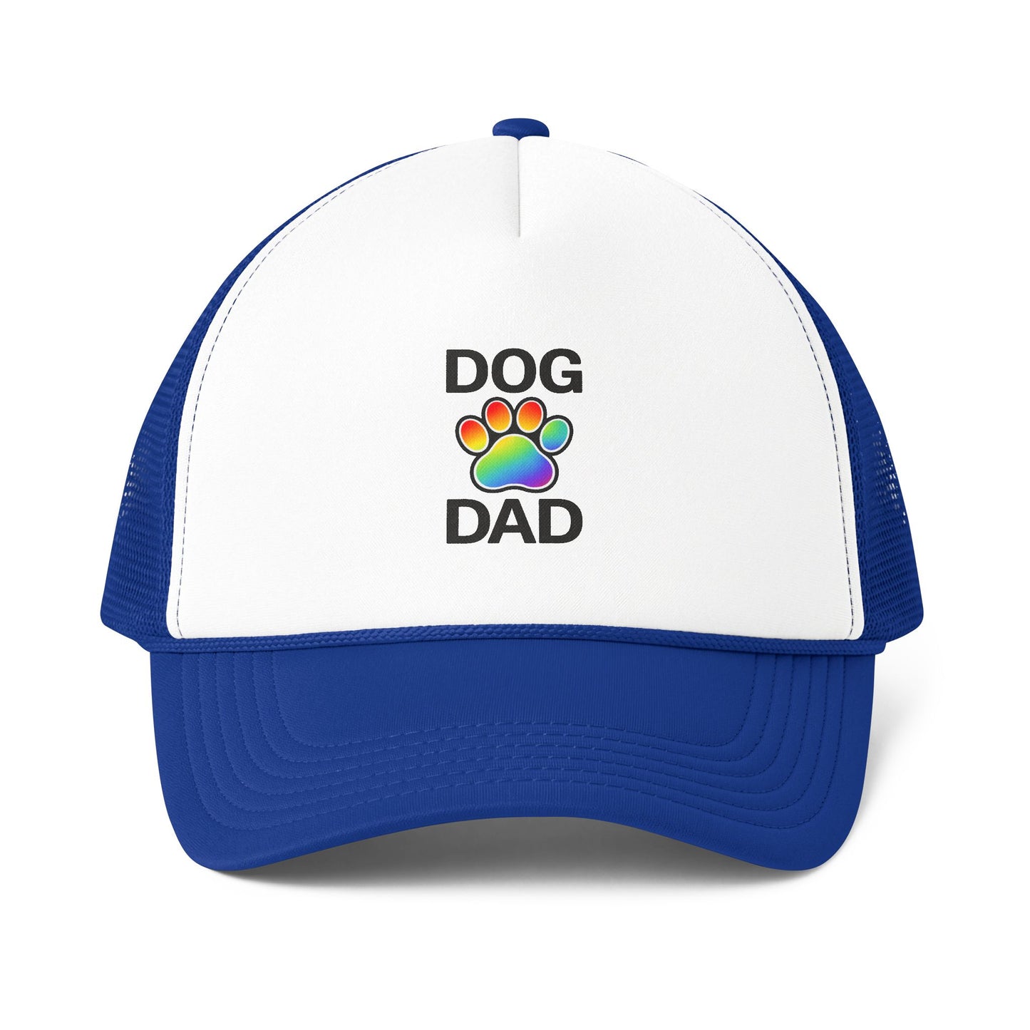 Pride Dog Dad Foam Mesh-Back Trucker Cap (6 colors)