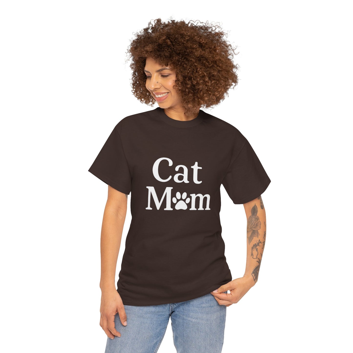 Cat Mom Heavy Duty Unisex Tee Sizes Small - 5XL (11 colors)
