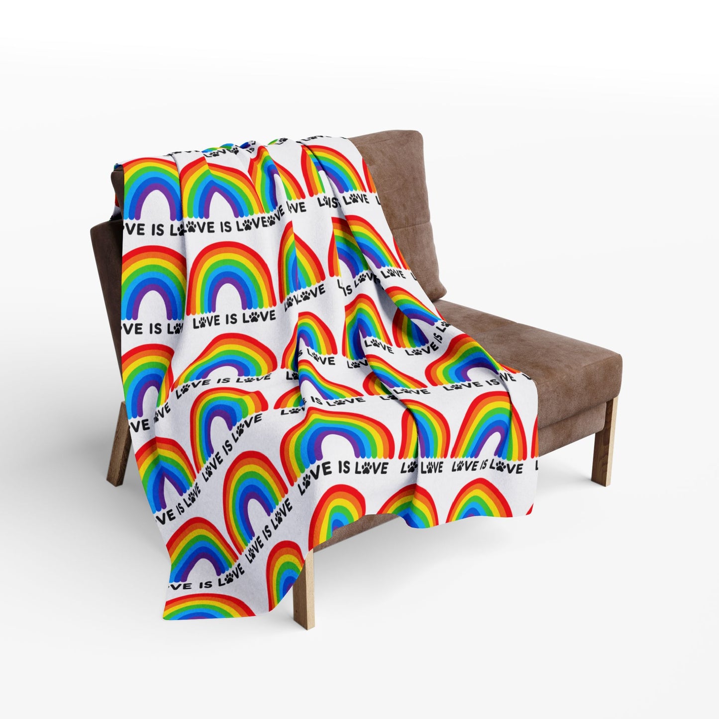 Cozy Pride Love Is Love Arctic Fleece Dog Blanket