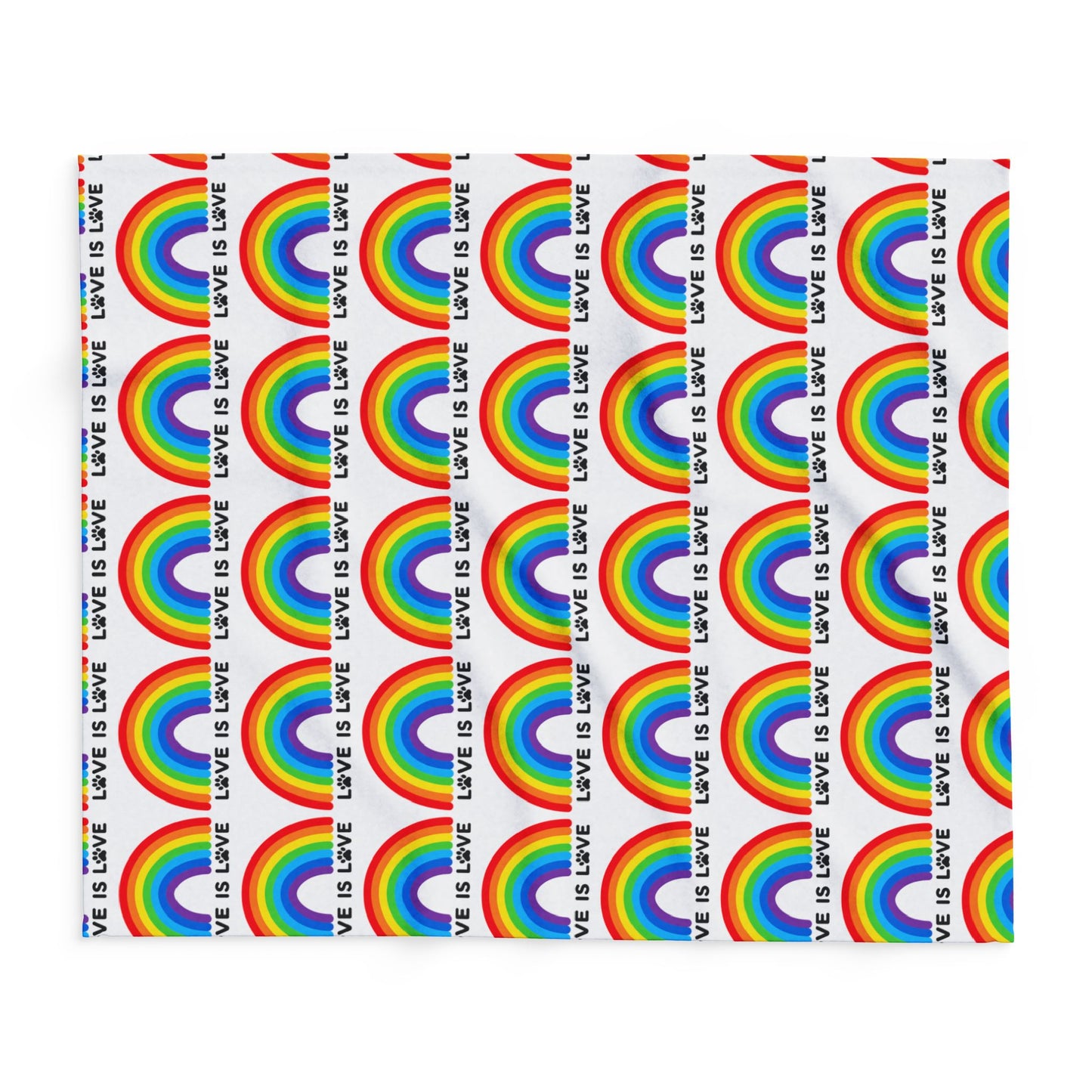 Cozy Pride Love Is Love Arctic Fleece Dog Blanket