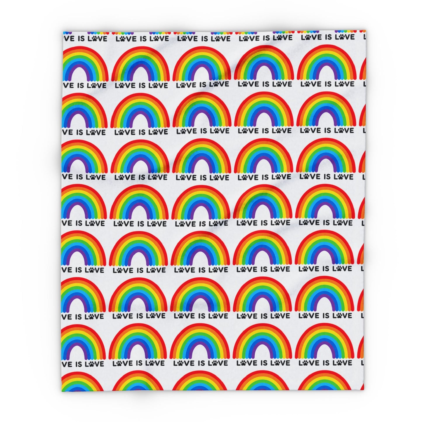 Cozy Pride Love Is Love Arctic Fleece Dog Blanket