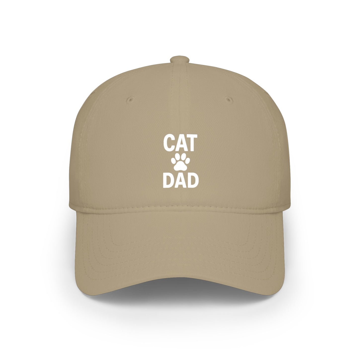 Cat Dad Low Profile Baseball Cap (5 Colors)