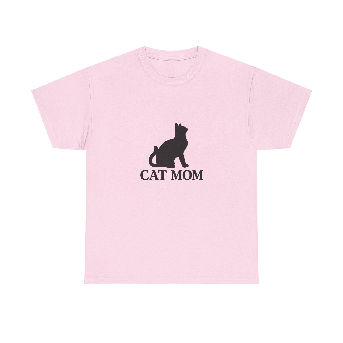 Cat Mom With Cat Heavy Duty Unisex Tee Sizes Small - 5XL (3 colors)