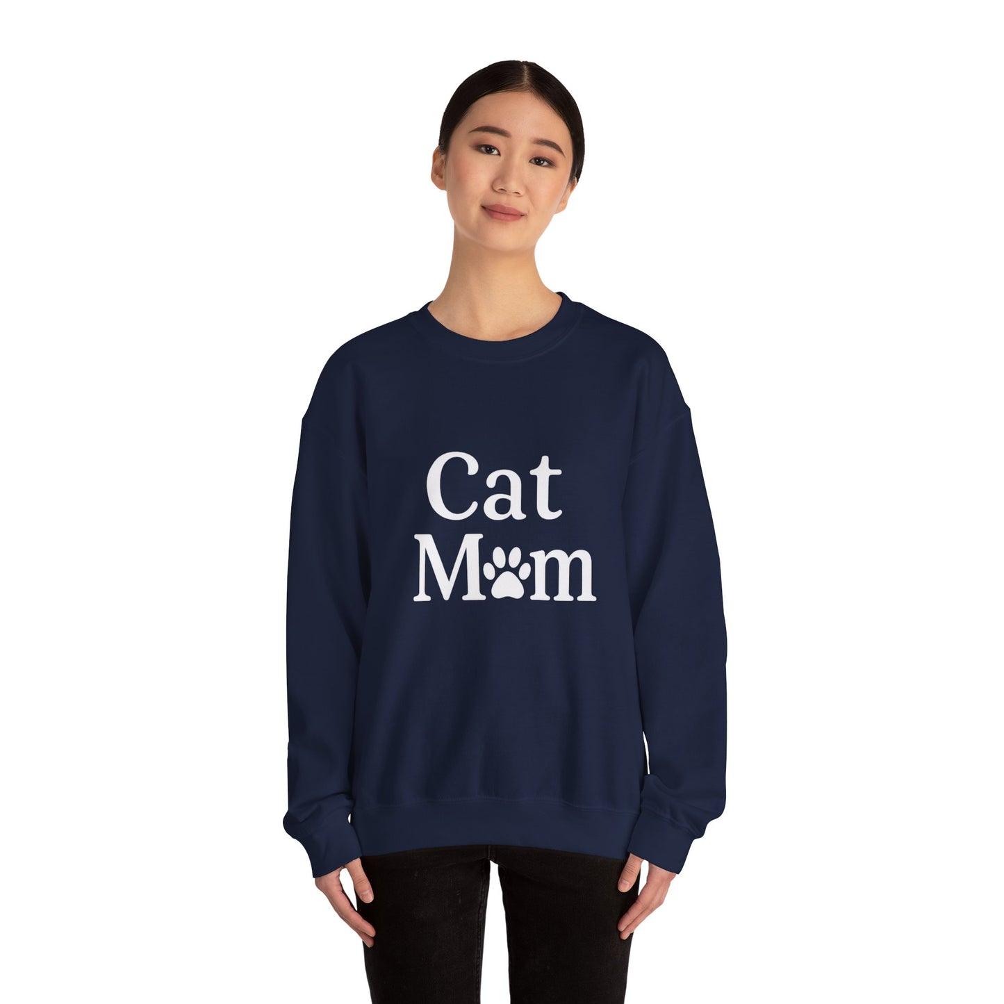 Cat Mom Sweatshirt Sizes Small - 3XL (3 colors)