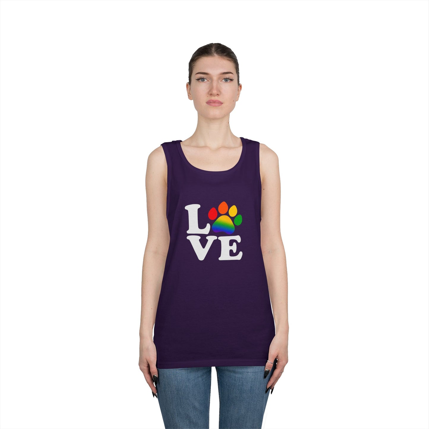 Pride Love is Love Unisex Heavy Cotton Tank Top (6 colors)