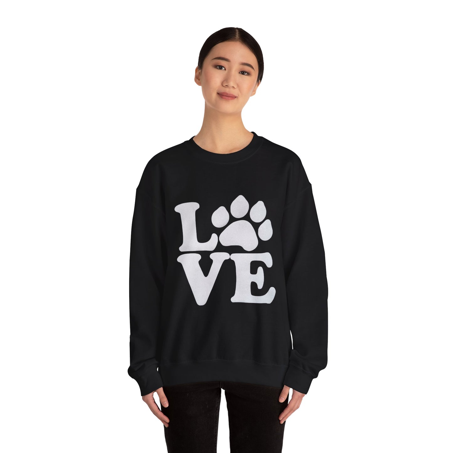 Love Paw Print Sweatshirt Sizes Small - 4XL (8 colors)