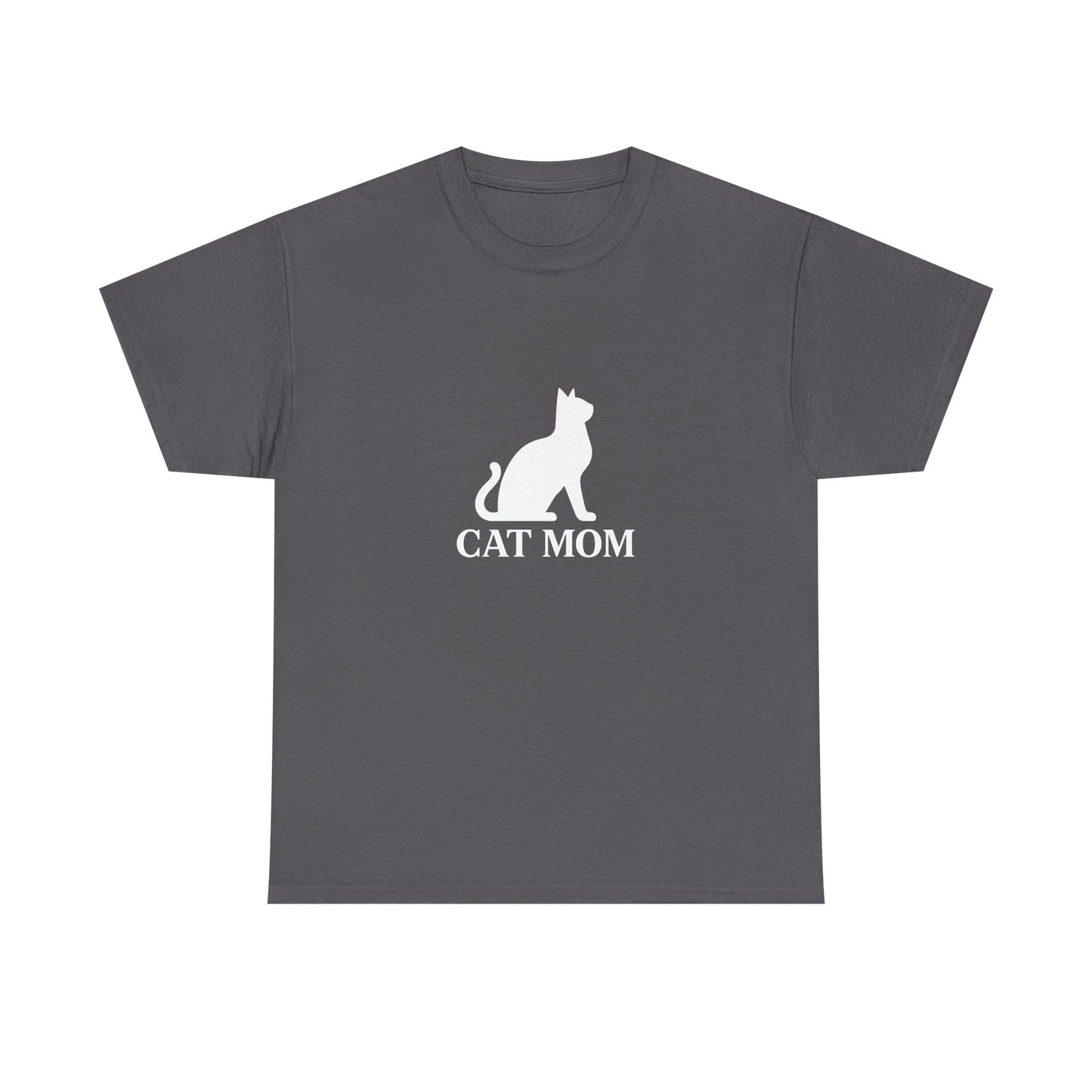 Cat Mom With Cat Heavy Duty Unisex Tee Sizes Small - 5XL (11 colors)