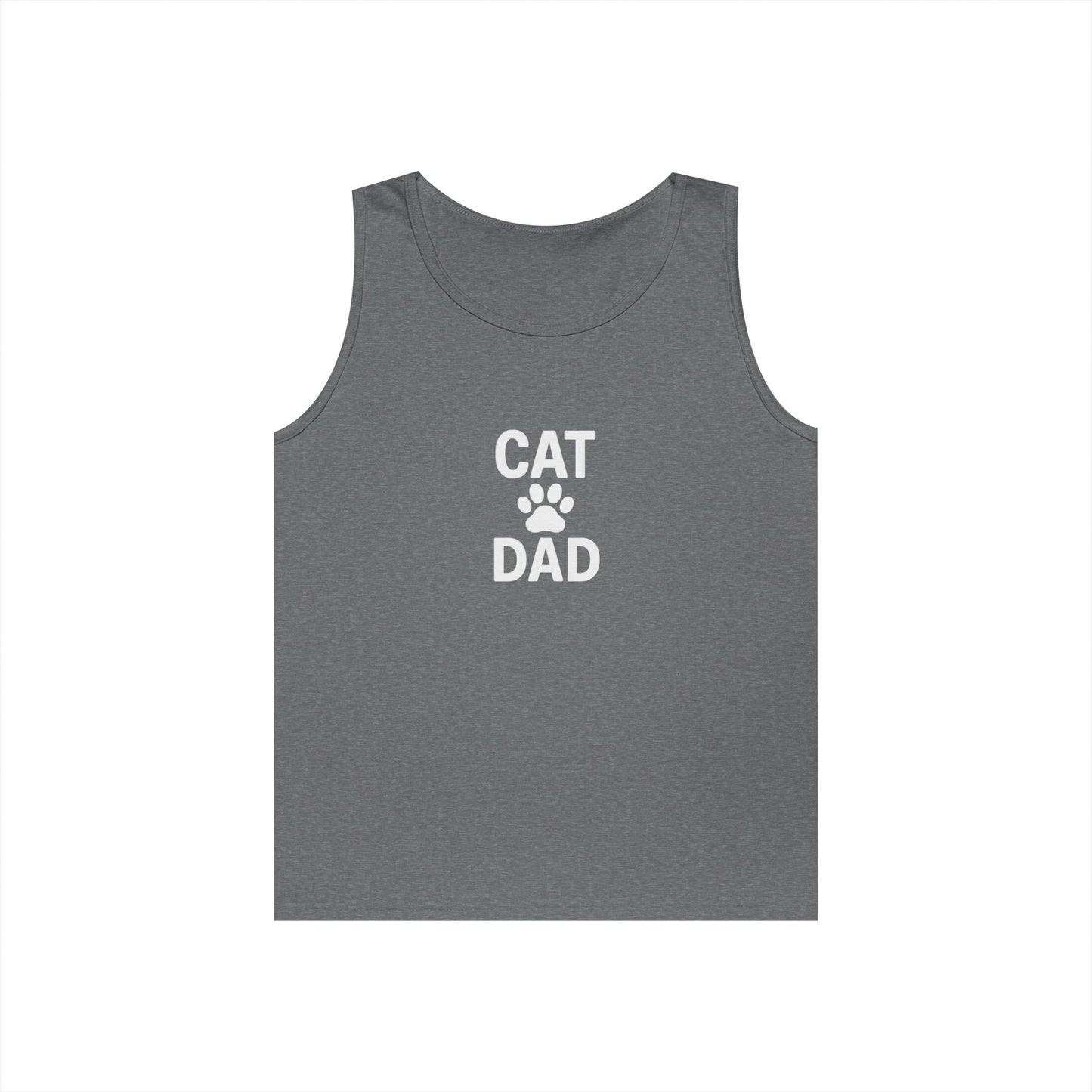Cat Dad Unisex Heavy Cotton Tank Top