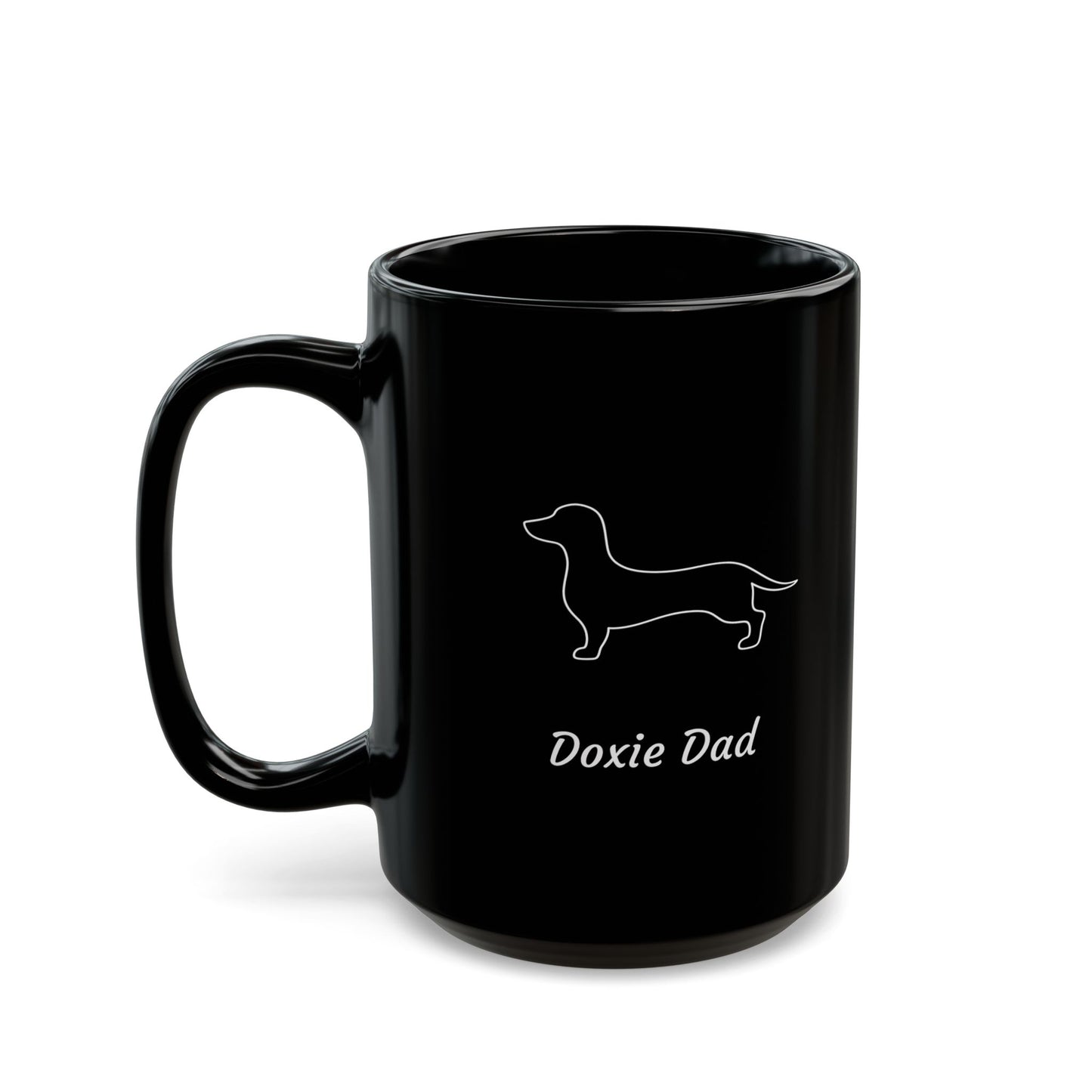 Doxie Mom Black Mug
