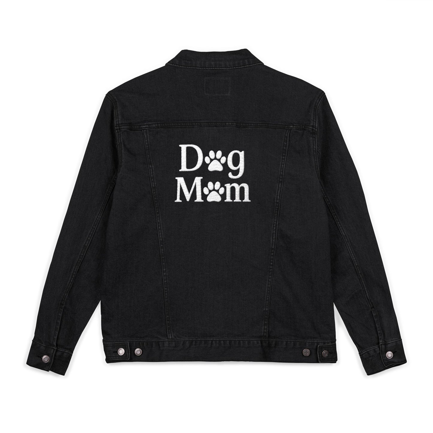 Embroidered Dog Mom Denim Jacket Sizes Small - 2XL (2 colors)