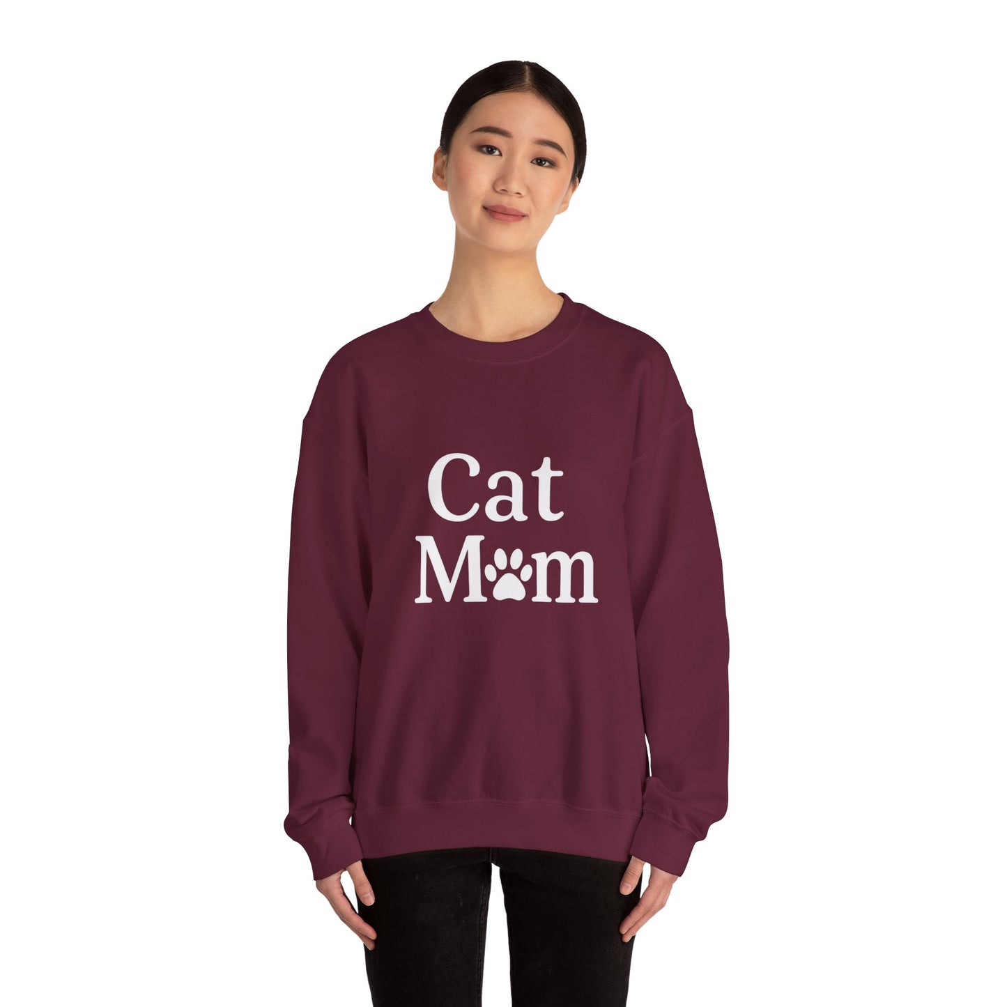 Cat Mom Sweatshirt Sizes Small - 3XL (3 colors)