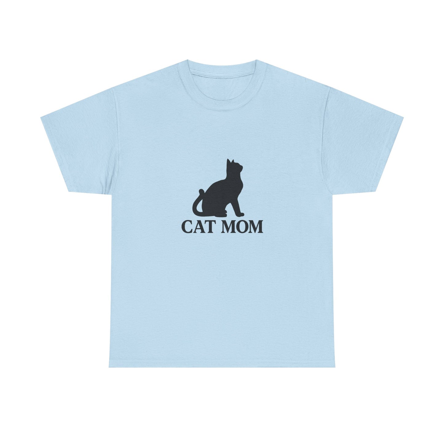 Cat Mom With Cat Heavy Duty Unisex Tee Sizes Small - 5XL (3 colors)