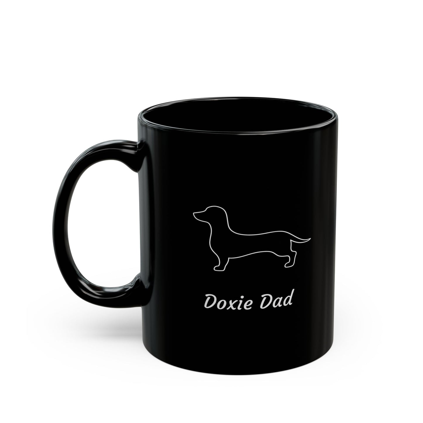 Doxie Mom Black Mug